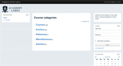 Desktop Screenshot of lms.academyatthelakes.org
