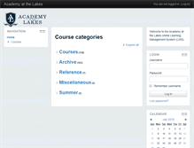 Tablet Screenshot of lms.academyatthelakes.org